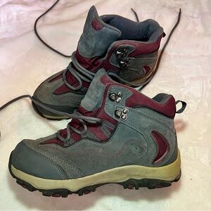 Women’s Hiking Boots - Gray and Burgundy